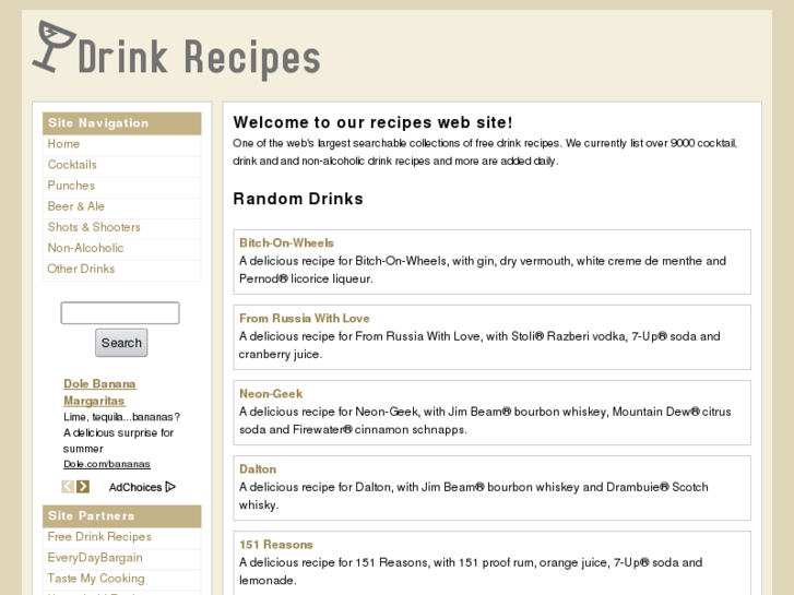 www.free-drink-recipes.com