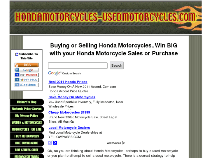 www.hondamotorcycles-usedmotorcycles.com