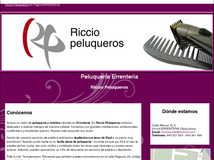 www.ricciopeluqueros.com