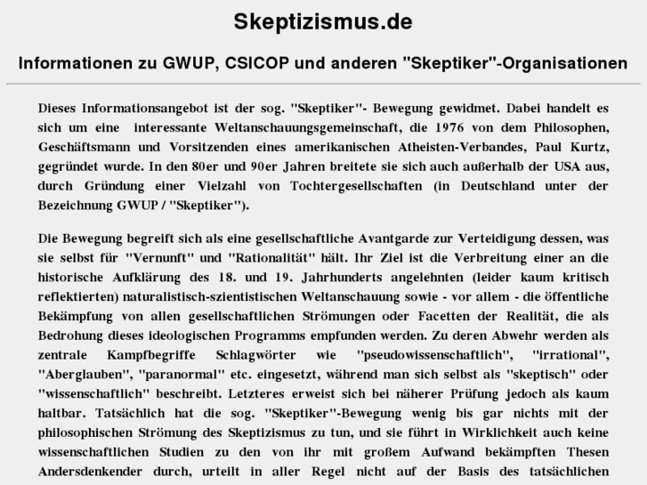 www.skeptizismus.de