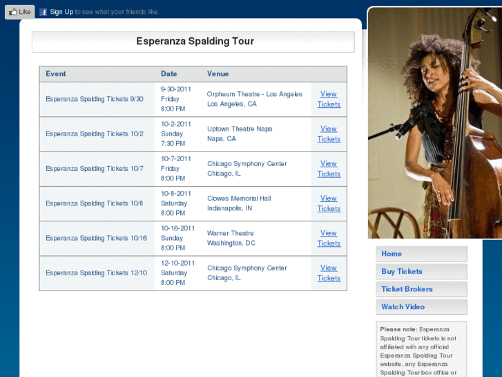 www.esperanzaspaldingtour.com