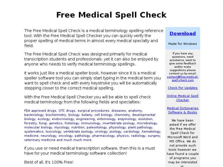 www.free-medical-spell-check.com