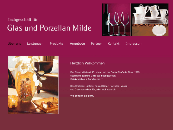 www.glas-porzellan-milde.de