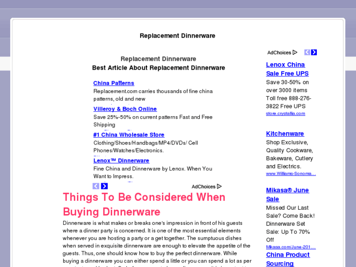 www.replacementdinnerware.net