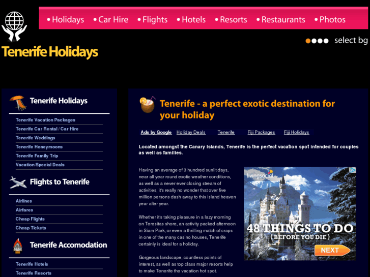www.tenerifeholidays.mobi