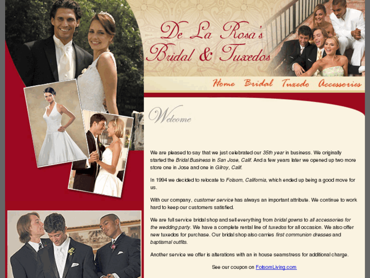 www.delarosasbridal.com