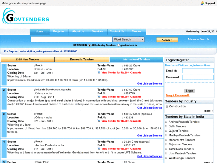 www.govtenders.in