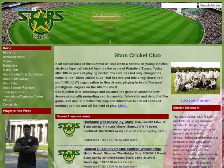 www.starscricketclub.com