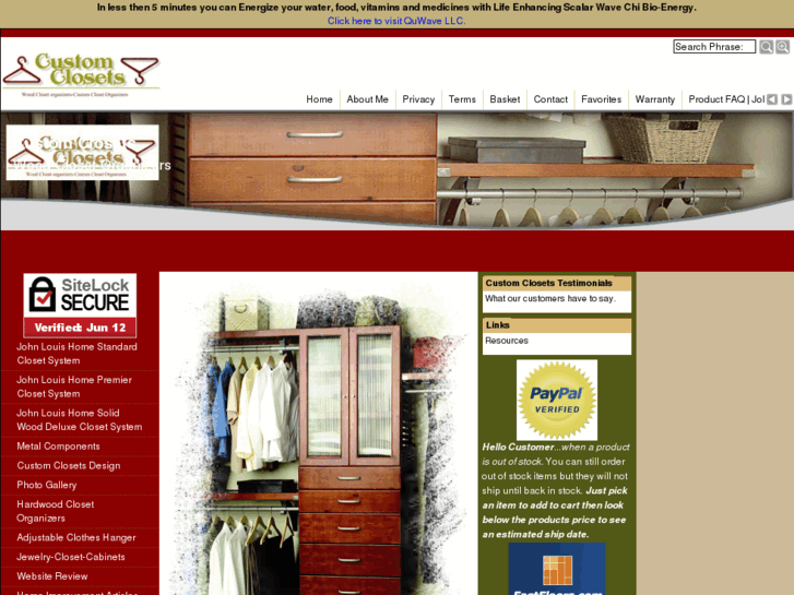 www.wood-closet-organizers.com