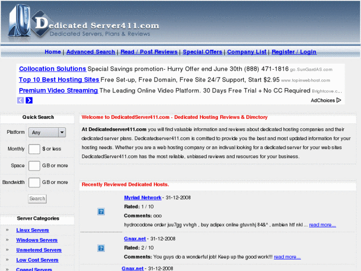 www.dedicatedserver411.com