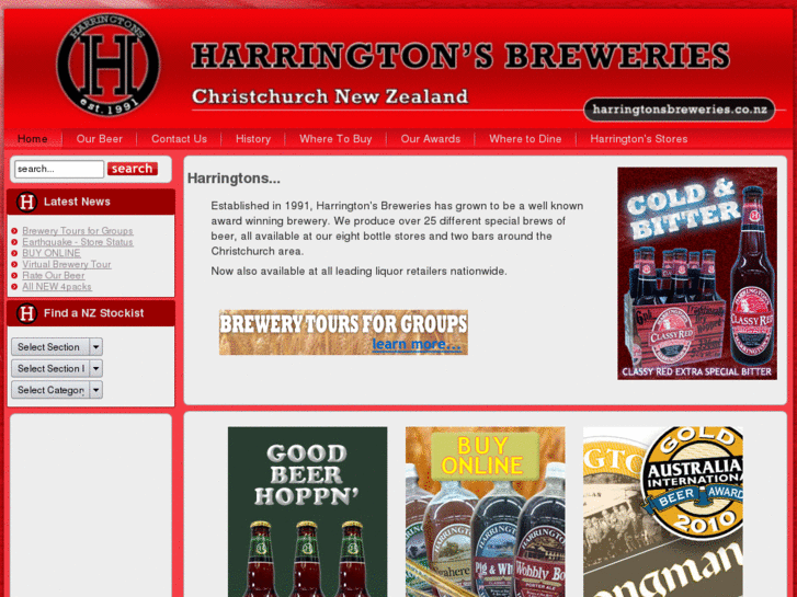 www.harringtonsbreweries.co.nz