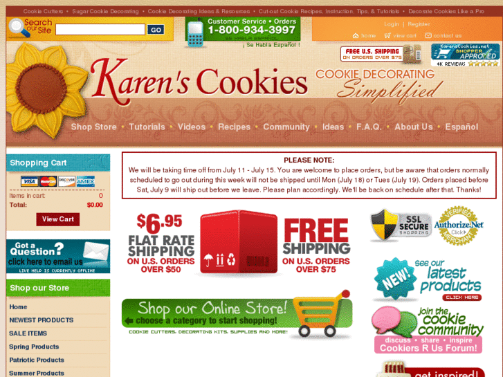 www.karenscookies.net