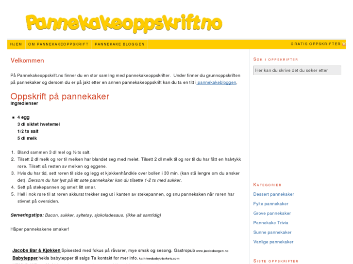 www.pannekakeoppskrift.no