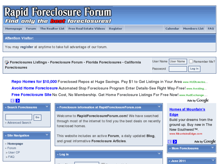 www.rapidforeclosureforum.info