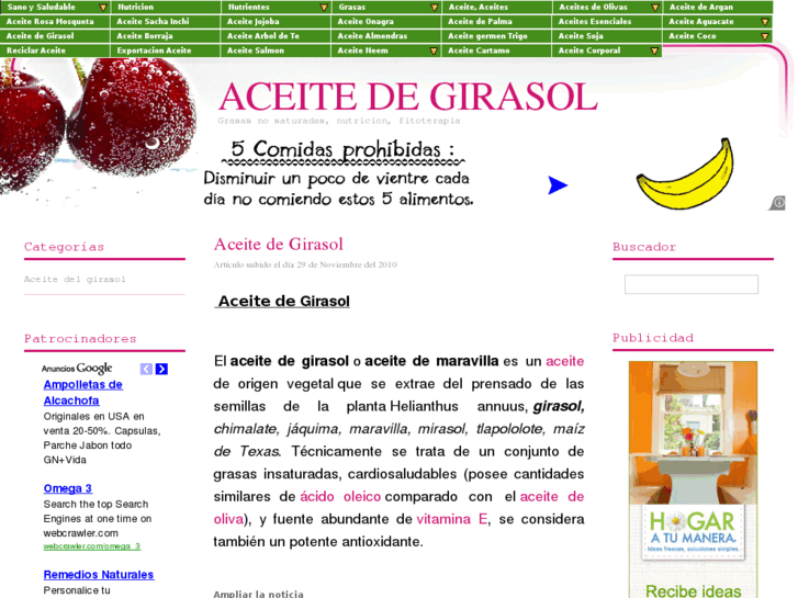 www.aceitedelgirasol.es