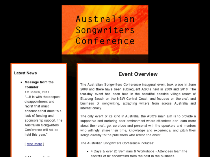 www.australiansongwritersconference.com