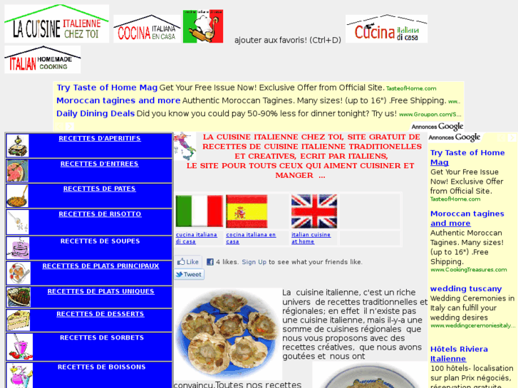 www.cuisineitalienne.eu