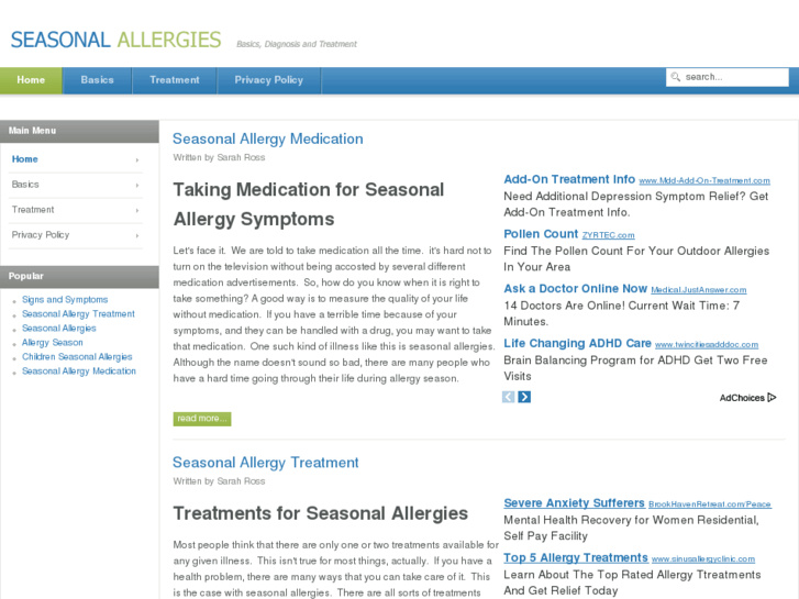 www.seasonalallergies.org