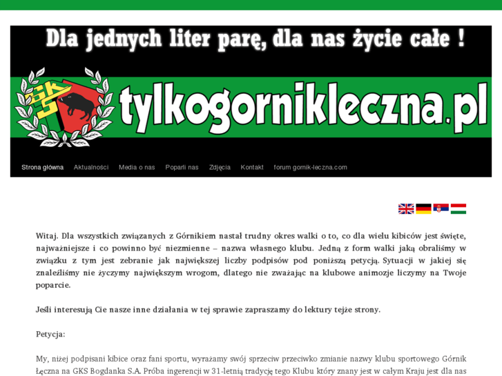 www.tylkogornikleczna.pl