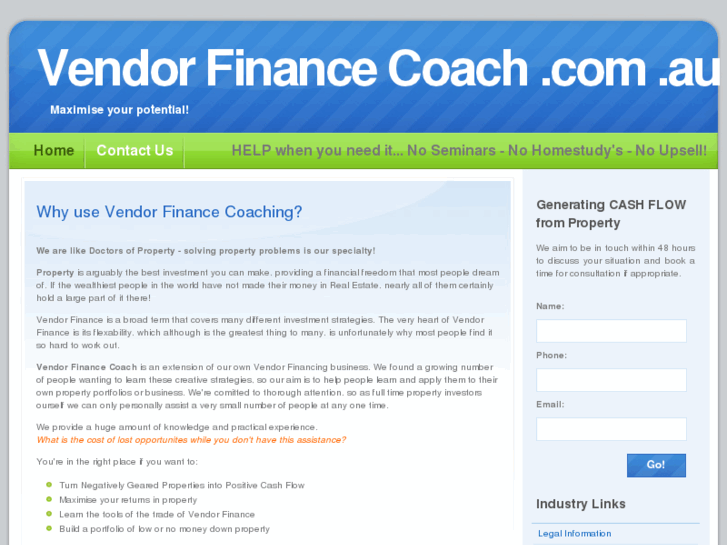 www.vendorfinancecoach.com