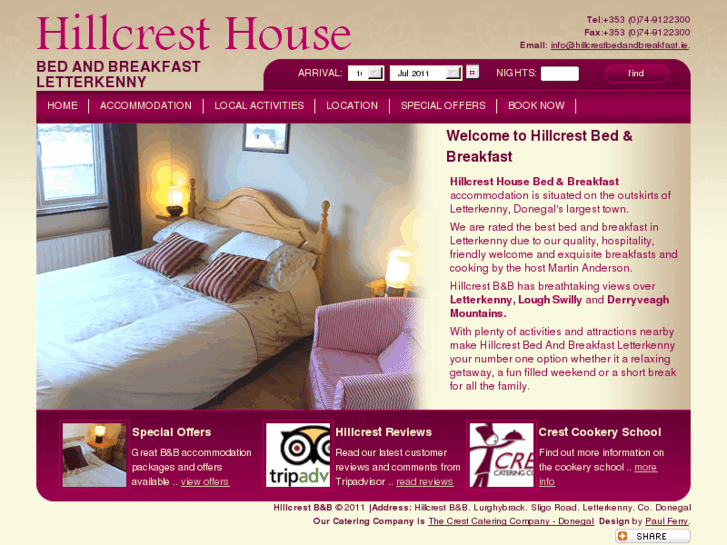 www.hillcrestbedandbreakfast.ie