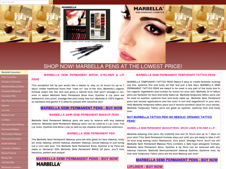 www.marbellacosmetics.com