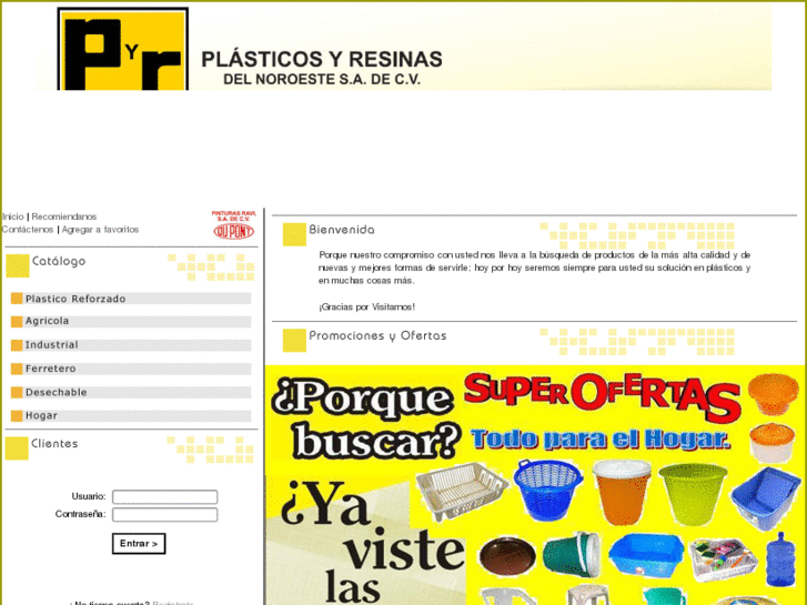 www.plasticosyresinas.com.mx