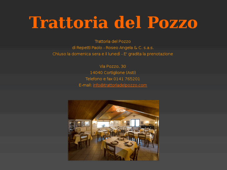 www.trattoriadelpozzo.com