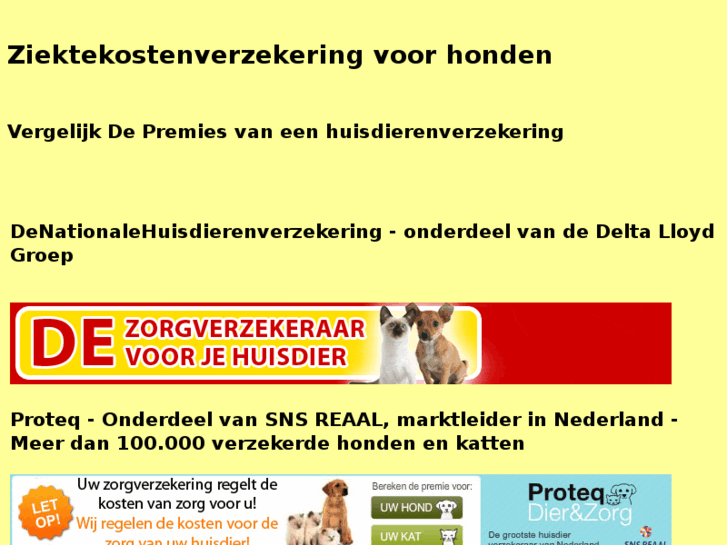 www.ziektekostenhonden.nl