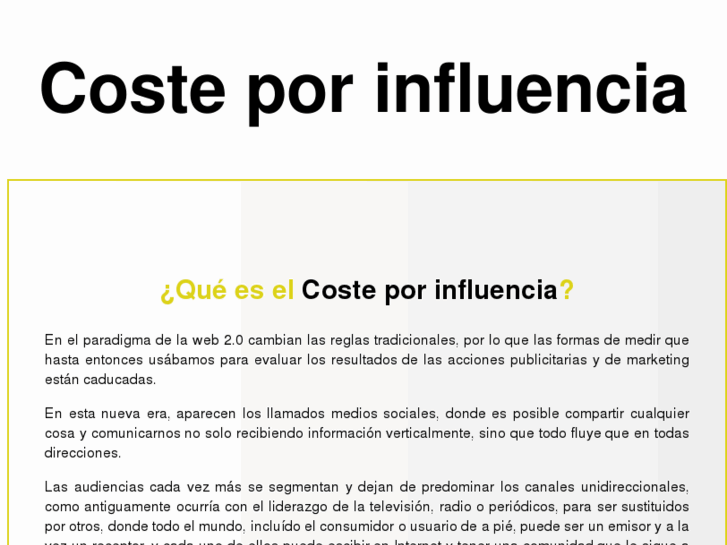 www.costeporinfluencia.com