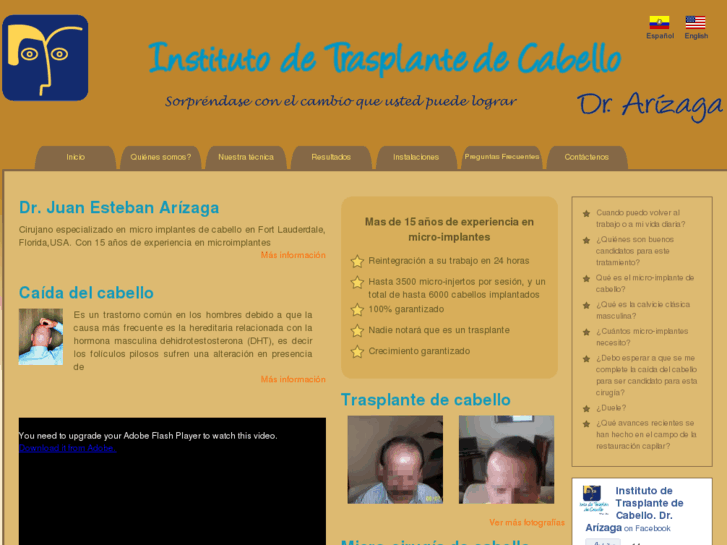 www.institutodetrasplantedecabello.com