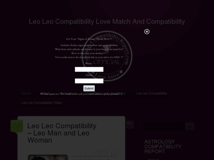 www.leoleocompatibility.com
