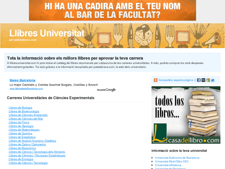 www.llibresuniversitat.com