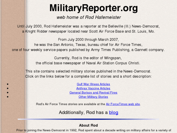 www.militaryreporter.org