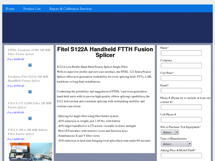 www.s122handheldfttxfibersplicer.com