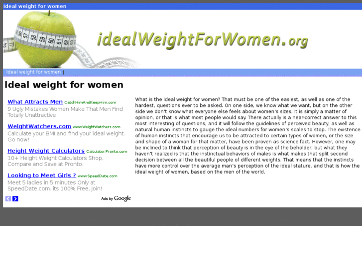 www.idealweightforwomen.org