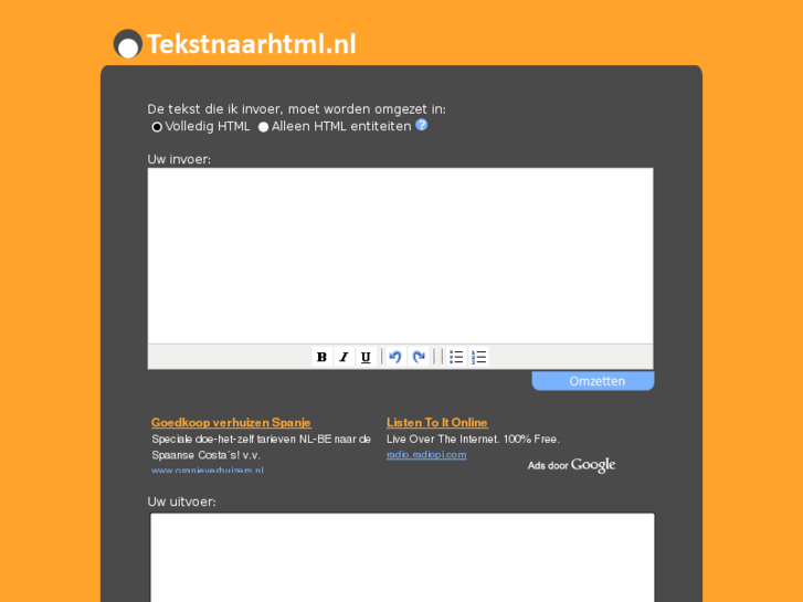 www.tekstnaarhtml.nl