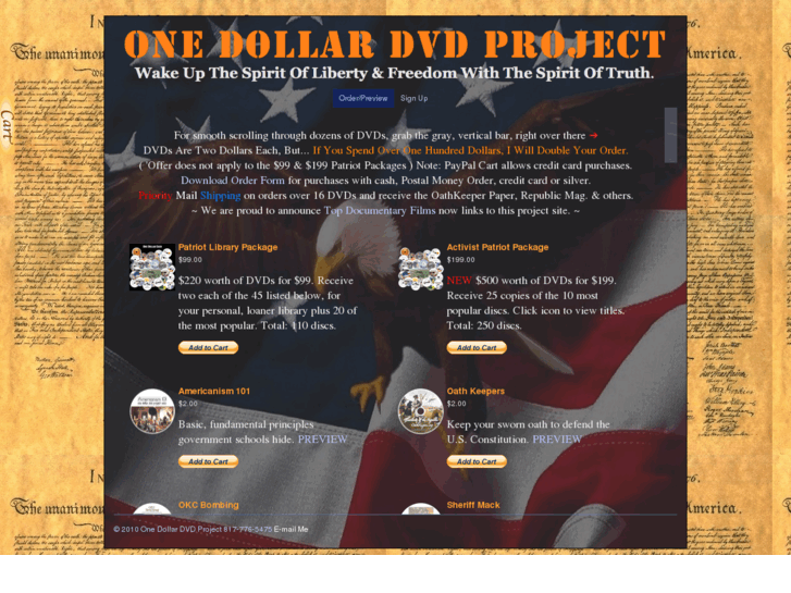 www.onedollardvdproject.com