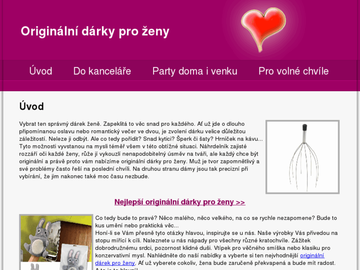 www.originalnidarkyprozeny.cz