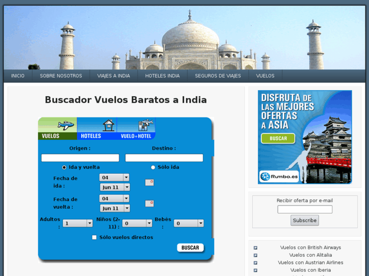 www.vuelosindia.com