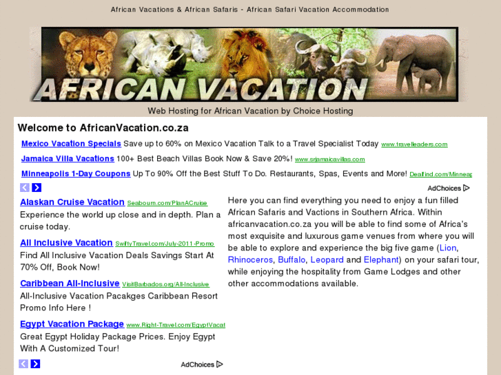 www.africanvacation.co.za