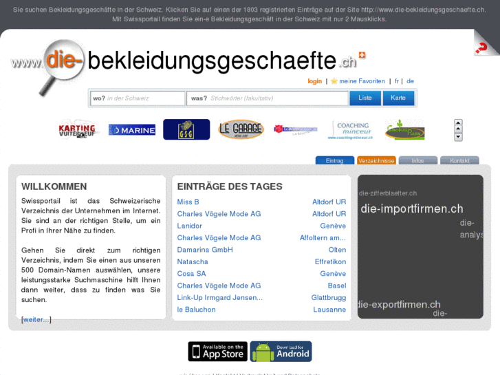 www.die-bekleidungsgeschaefte.ch