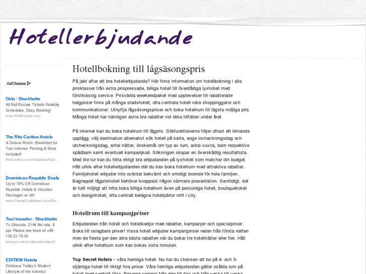 www.hotellerbjudande.se