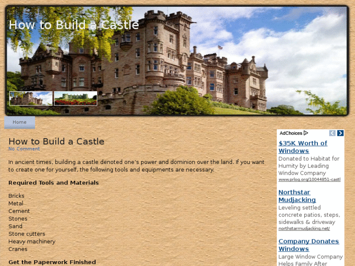 www.howtobuildacastle.net