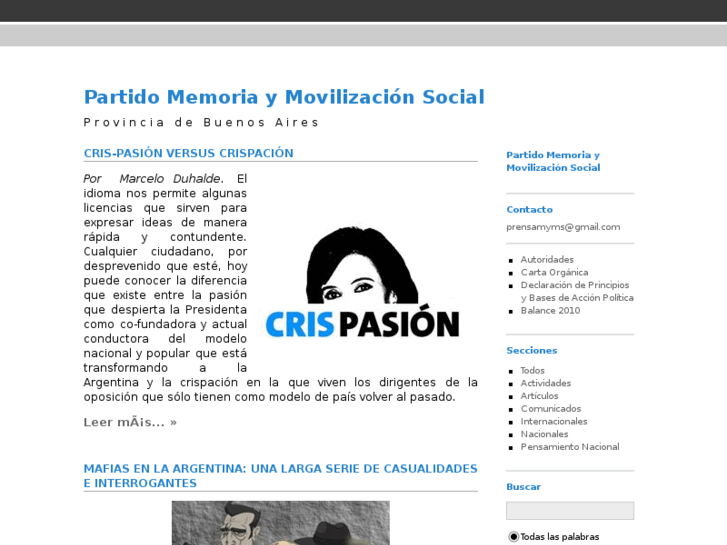 www.memoriaymovilizacion.org