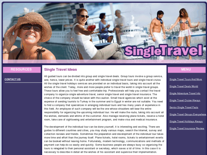 www.singletravelideas.com