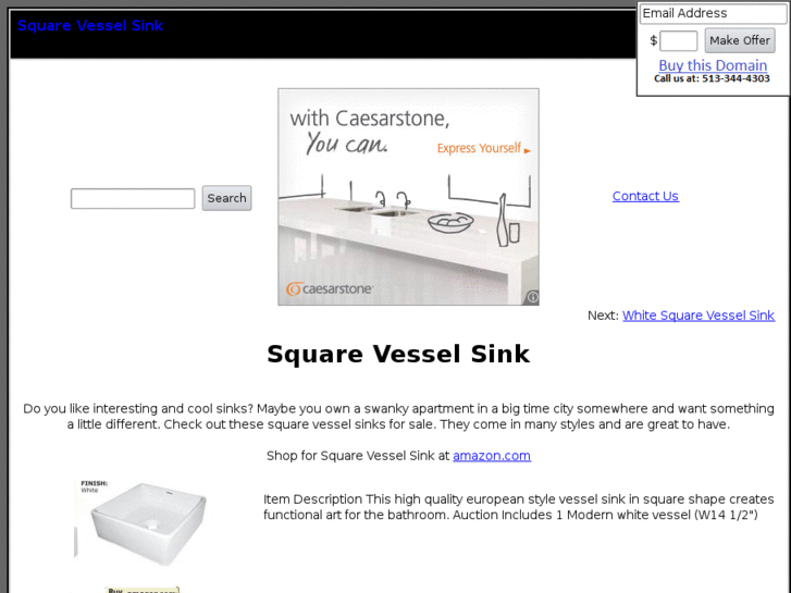 www.squarevesselsink.com