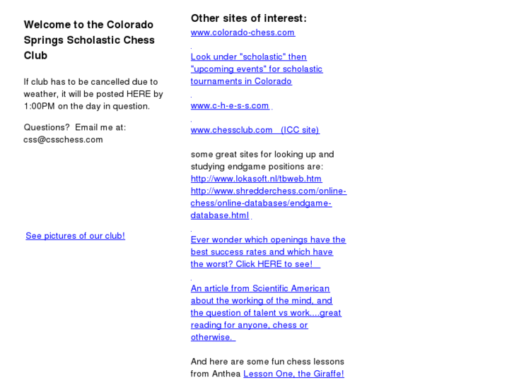 www.csschess.com