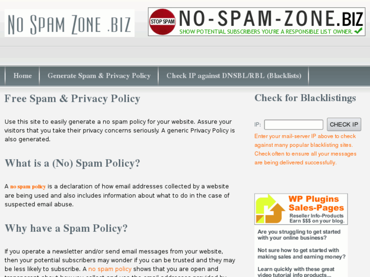 www.nospamzone.biz