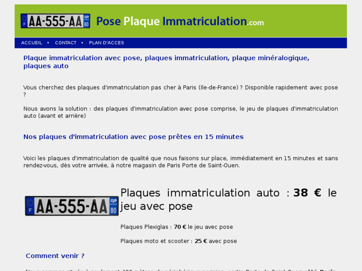 www.poseplaqueimmatriculation.com